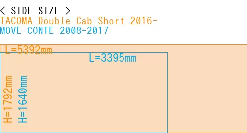 #TACOMA Double Cab Short 2016- + MOVE CONTE 2008-2017